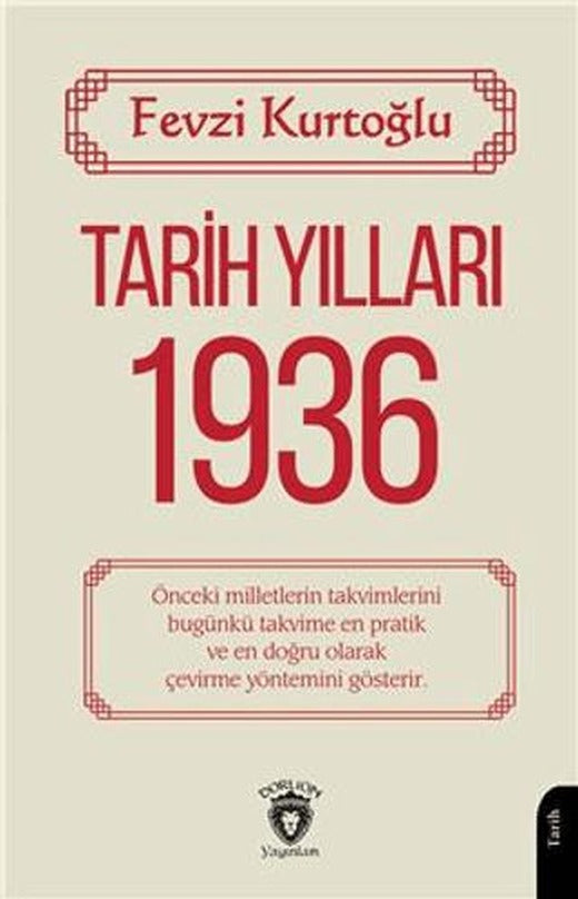 Tarih Yılları 1936 | Dorlion Yayınları (Ciltsiz)