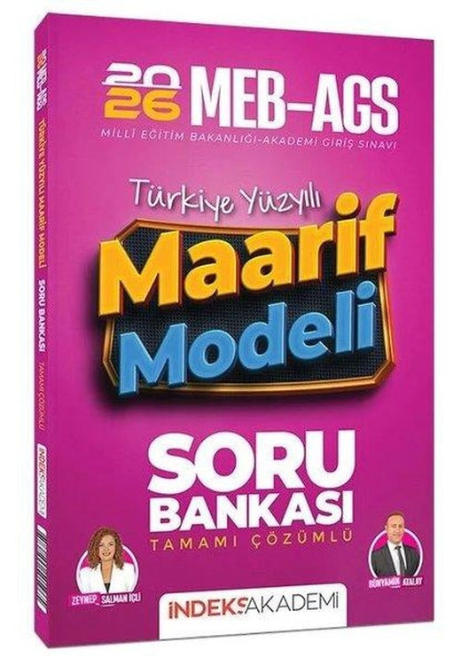 2026 MEB - AGS Türkiye Yüzyılı Maarif Modeli Soru Bankası Çözümlü | İndeks Akademi (İnce Kapak)