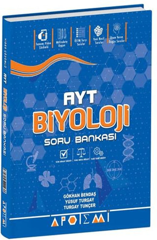 Apotemi YKS AYT Biyoloji Soru Bankası | Apotemi Yayınları (Ciltsiz)
