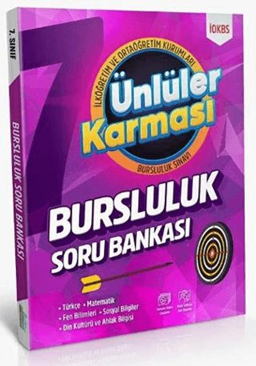7. Sınıf İOKBS Bursluluk Tüm Dersler Soru Bankası | Ünlüler Karması (Ciltsiz)