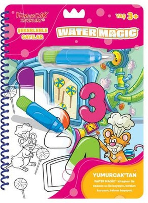 Şekerlerle Sayılar - Water Magic 3+ Yaş | Yumurcak Yayınları (İnce Kapak)