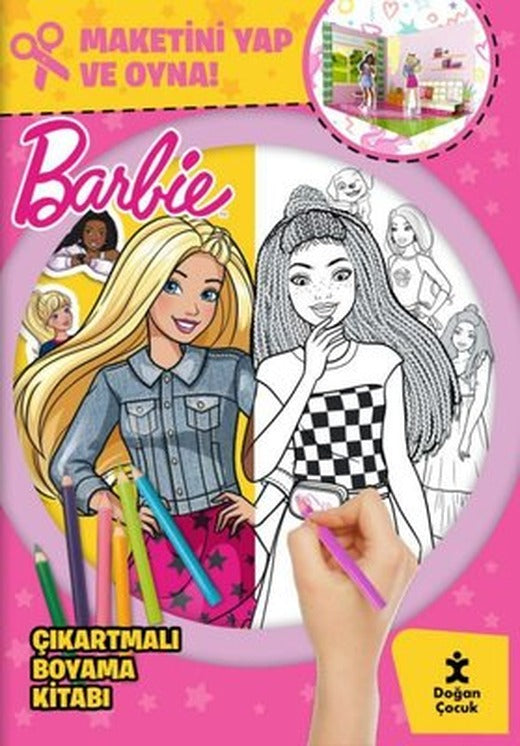 Barbie Çıkartmalı Boyama Kitabı - Maketini Yap ve Oyna! | Doğan Çocuk