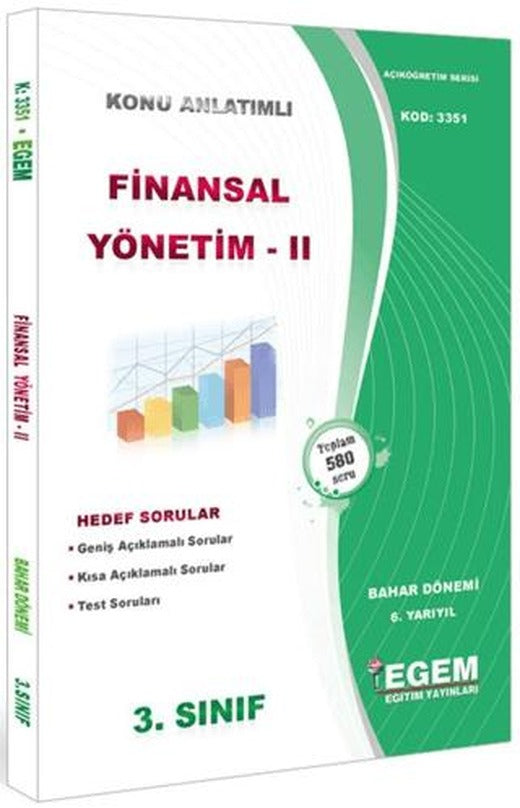 3. Sınıf 6. Yarıyıl Konu Anlatımlı Finansal Yönetim 2 - Kod 3351