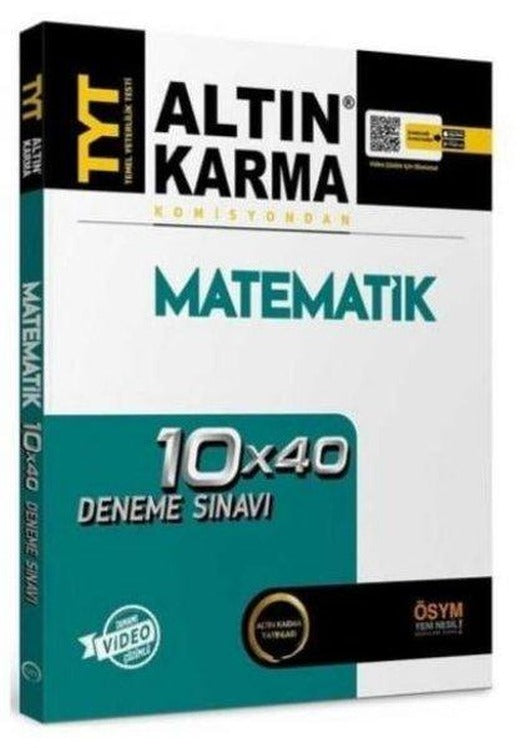 TYT Matematik Tamamı Video Çözümlü 10x40 Deneme Sınavı | Altın Karma Yayınları (İnce Kapak)