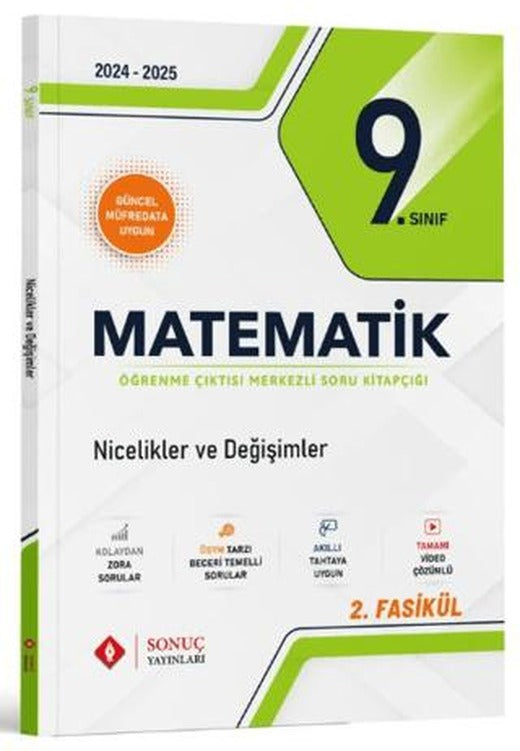 9. Sınıf Matematik Nicelikler ve Değişimler Soru Kitapçığı