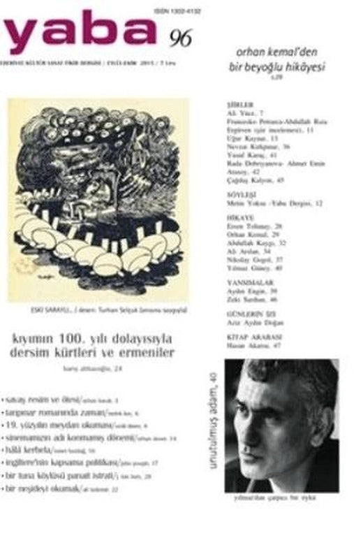 Yaba Edebiyat Dergisi Sayı: 96 | Yaba Dergisi Yayınları (Ciltsiz)