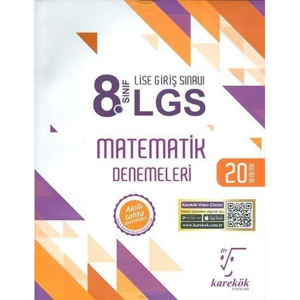 8.Sınıf LGS Matematik Denemeleri | Karekök Eğitim Yayın (İnce Kapak)