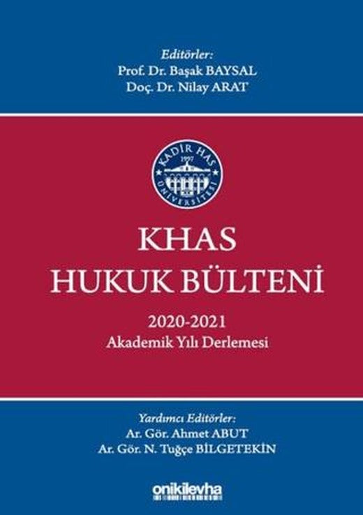 KHAS Hukuk Bülteni | On İki Levha Yayınları (Ciltsiz)