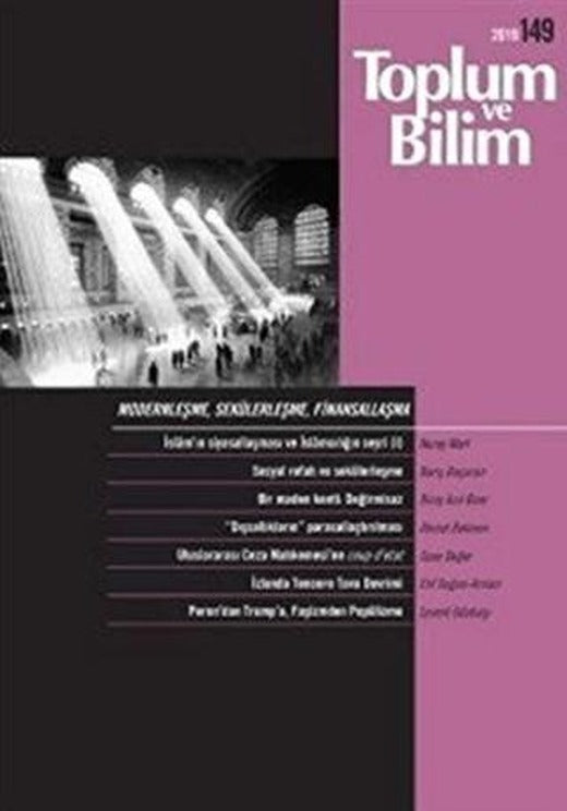Toplum ve Bilim Dergisi Sayı: 149 | İletişim Yayınevi (Ciltsiz)