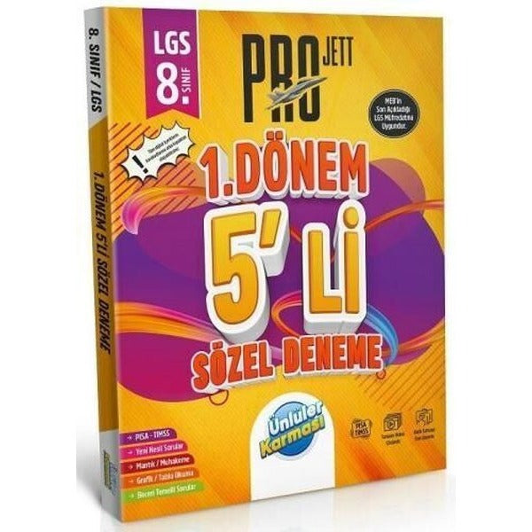 8. Sınıf LGS Sözel 1. Dönem Pro JETT 5 li Deneme