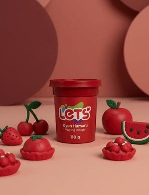 Let's Oyun Hamuru Kırmızı 110g | Lets
