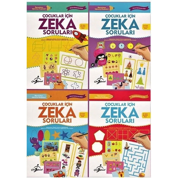 Çocuklar İçin Zeka Soruları (4 Kitap Takım)