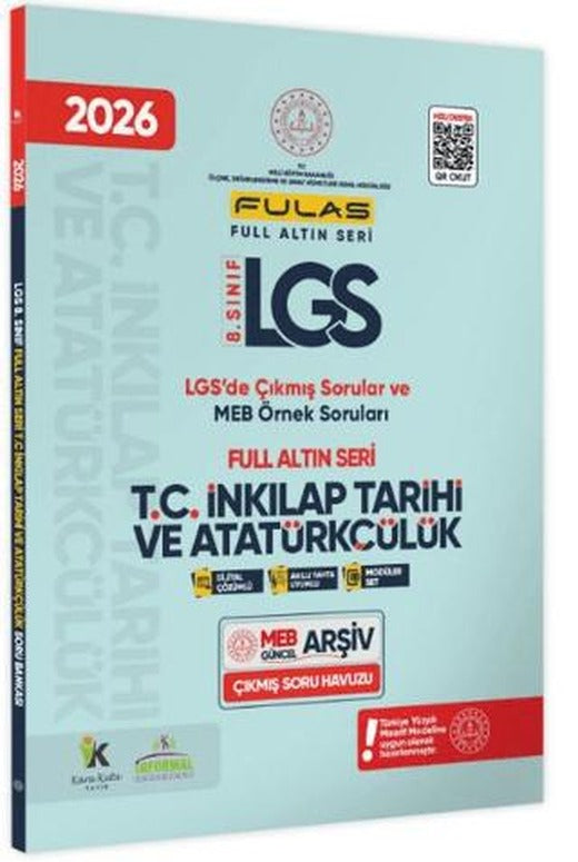 2026 8.Sınıf Full LGS Altın Seri İNKILAP TARİHİ MEB Çıkmış Soru Bankası Modüler Seti PDF/Video Çözüm