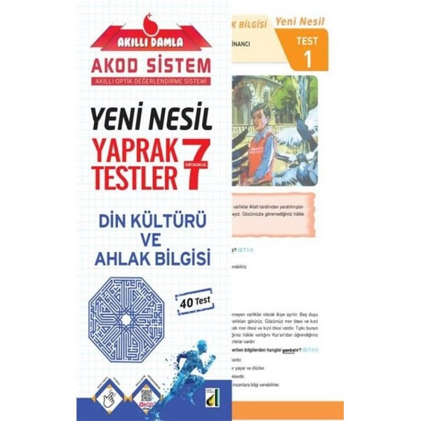 8.Sınıf Din Kültürü ve Ahlak Bilgisi Yeni Nesil Yaprak Testler | Damla Yayınevi (İnce Kapak)