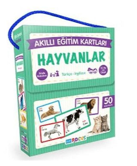 Blue Focus Hayvanlar Akıllı Eğitim Kartları | Blue Focus Yayınları