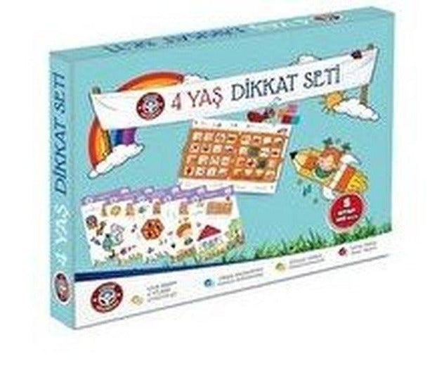 Çocuk Akademi 4 Yaş Dikkat Seti | Çocuk Akademi Yayınları (İnce Kapak)