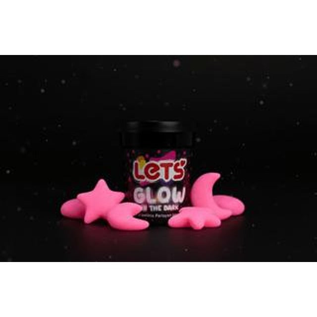 Let's Karanlıkta Parlayan Oyun Hamuru Pembe 110g | Lets