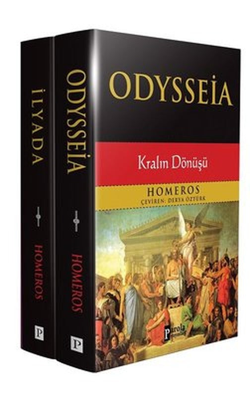 Homeros İlyada ve Odysseia Seti - 2 Kitap Takım | Parola Yayınları