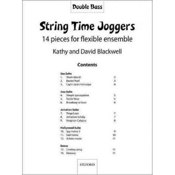 String Time Joggers Double bass part 14 pieces for flexible ensemble (String Time Ensembles) | Oxford University Press