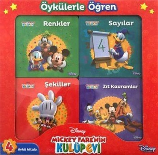 Mickey Fare'nin Kulüpevi-4 Kitap Takım | Doğan ve Egmont Yayıncılık - Aktivite Kitapları Dizisi (Ciltli)