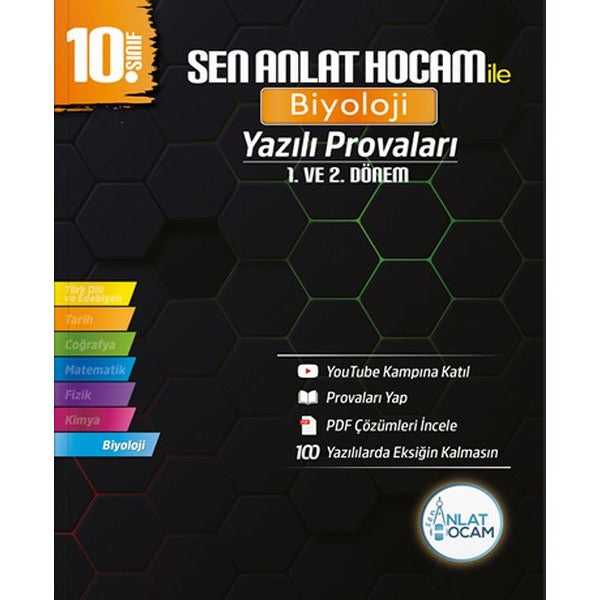 10. Sınıf Biyoloji Yazılı Provaları | Sen Anlat Hocam Yayınları (İnce Kapak)