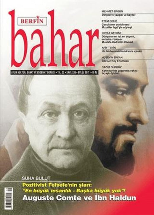 Berfin Bahar Aylık Kültür Sanat ve Edebiyat Dergisi Sayı: 235 Eylül 2017 | Berfin Bahar Dergisi (Ciltsiz)