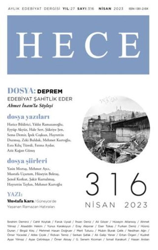 Hece Dergisi - Sayı: 316 Nisan 2023 | Hece Dergisi (Ciltsiz)