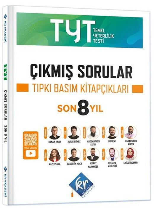 TYT Çıkmış Sorular Son 8 Yıl Tıpkı Basım Kitapçıkları | KR Akademi (İnce Kapak)