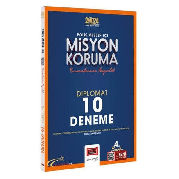 2024 Polis Meslek İçi Misyon Koruma Sınavlarına Hazırlık Yıldız Serisi Diplomat 10 Deneme | Yargı Yayınevi (Ciltsiz)