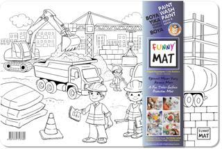 Funny Mat Küçük İnşaatçılar / Little Builders İkili Set | Akademi Çocuk - Resim 1