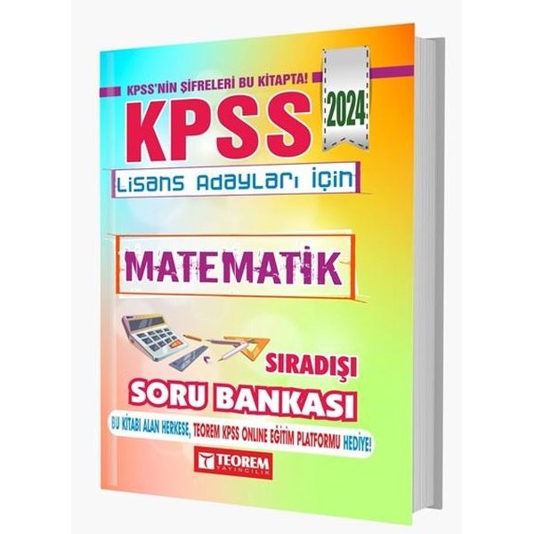 2024 KPSS Lisans Matematik Sıradışı Soru Bankası | Teorem Yayınları (İnce Kapak)