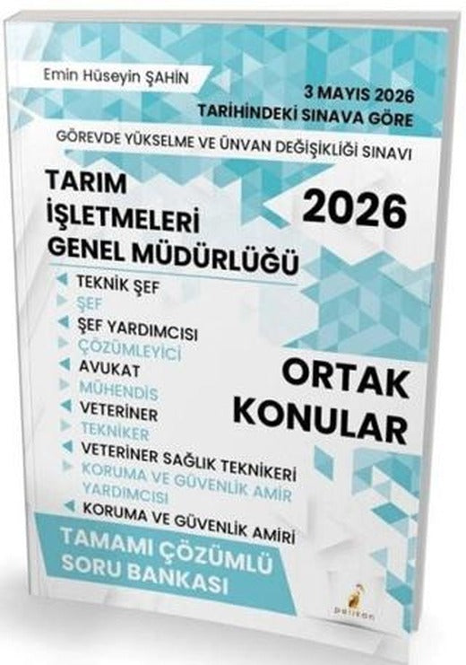 2026 GYS ÜDS Tarım İşletmeleri Genel Müdürlüğü Ortak Konular Soru Bankası Çözümlü Görevde Yükselme Ünvan Değişikliği