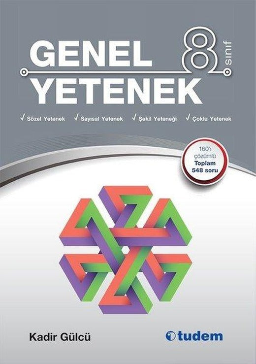 8.Sınıf Genel Yetenek | Tudem Yayınları - Ders Kitapları (İnce Kapak)