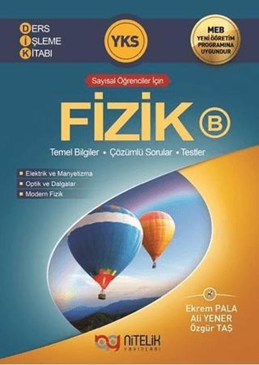 Nitelik YKS TYT AYT Fizik B Ders İşleme Kitabı | Nitelik Yayınları (Ciltsiz)