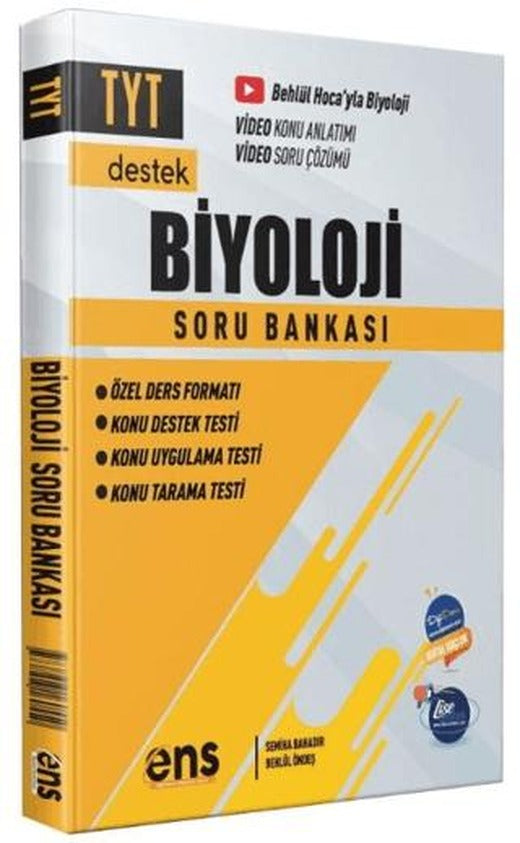 TYT Biyoloji Destek Soru Bankası | ENS Yayınları (Ciltsiz)