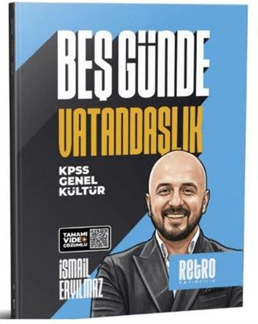 KPSS Genel Kültür Beş Günde Vatandaşlık Kamp Kitabı | Retro Yayıncılık (Ciltsiz)