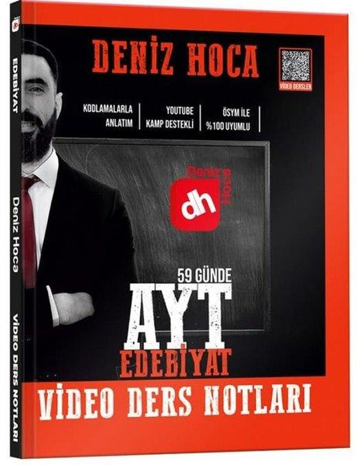 Deniz Hoca 59 Günde AYT Edebiyat Video Ders Notları | KR Akademi (İnce Kapak)