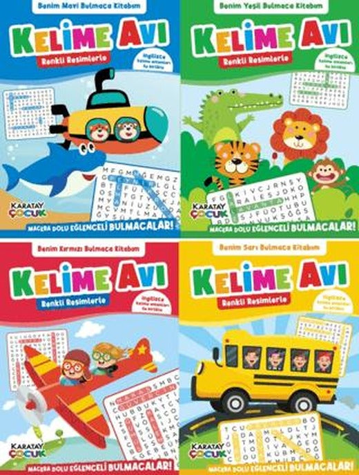 Kelime Avı - Bulmaca Kitabım - 4’lü Seri