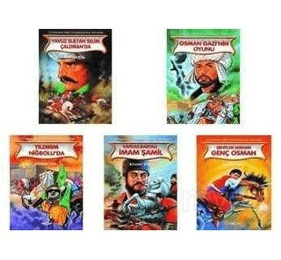Çocuklara Tarih ve Kahramanlık Hikayeleri - 5 Kitap | Akçağ Yayınları (Ciltsiz)