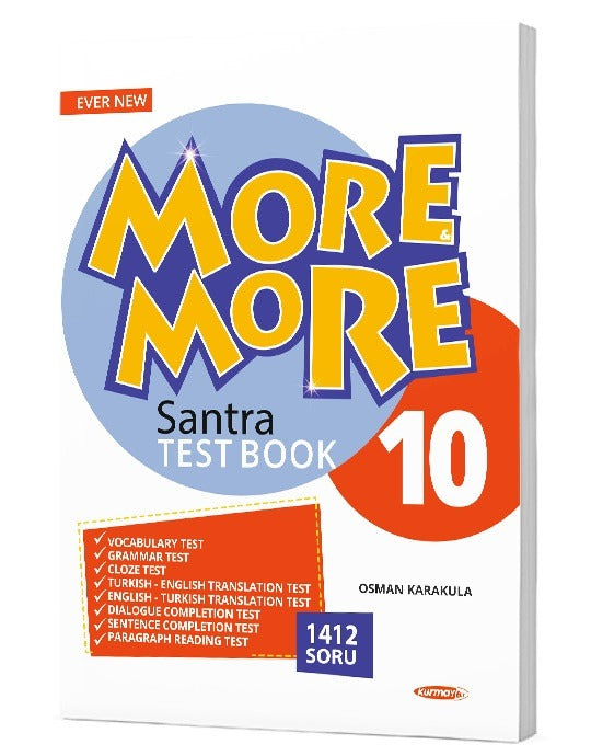 Kurmay ELT More and More English 10 Santra Test Book | Kurmay Yayınları (Ciltsiz)