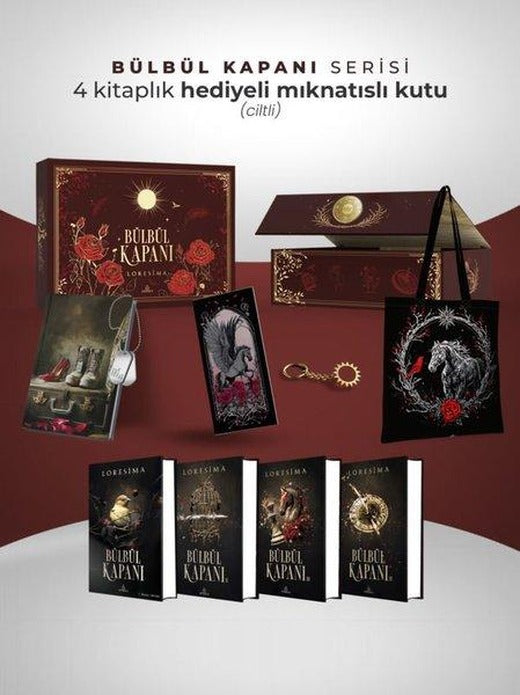 Bülbül Kapanı Serisi - Hediyeli Mıknatıslı Kutu - 4 Kitap Takım | Ephesus Yayınları (Ciltli)