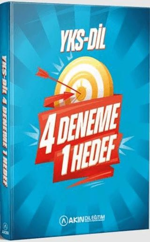 YKS-DİL 4 Deneme 1 Hedef | Akın Dil Eğitim (Ciltsiz)