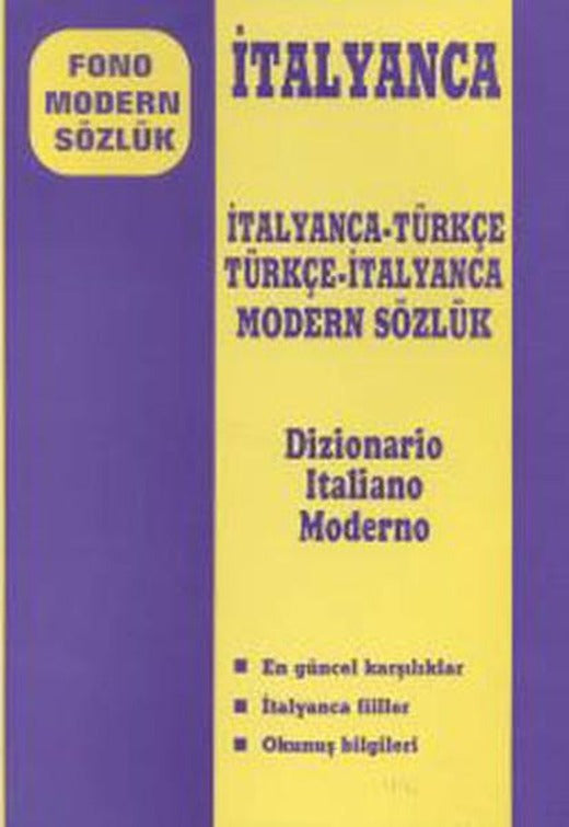 Modern Sözlük İtalyanca-Türkçe/Türkçe İtalyanca | Fono Yayınları (Ciltli)