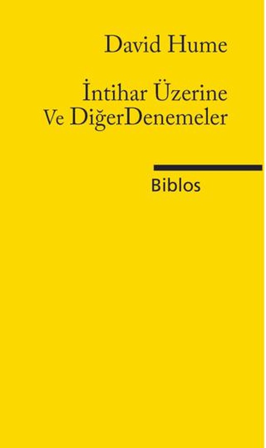 İntihar Üzerine ve Diğer Denemeler