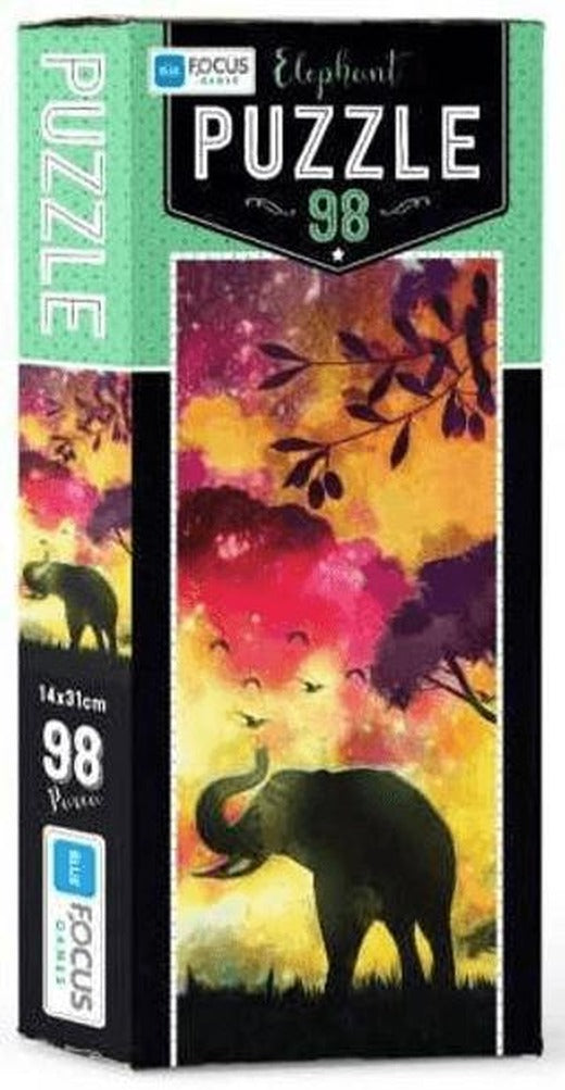 Blue Focus Puzzle Elephant 98 Parça | Blue Focus Yayınları