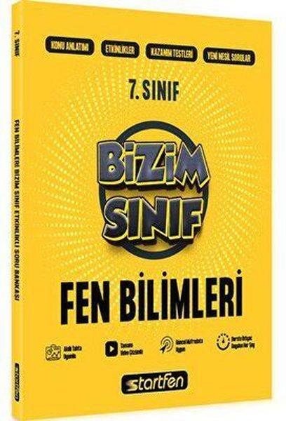 7. Sınıf Bizim Sınıf Fen Bilimleri Etkinlikli Soru Bankası | Startfen Yayınları (İnce Kapak)  - Resim 1