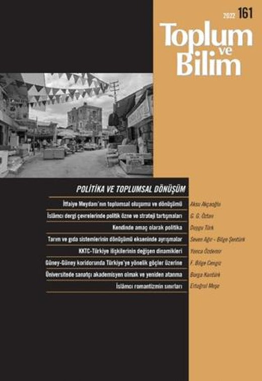 Toplum ve Bilim Dergisi Sayı: 161 | İletişim Yayınevi (Ciltsiz)