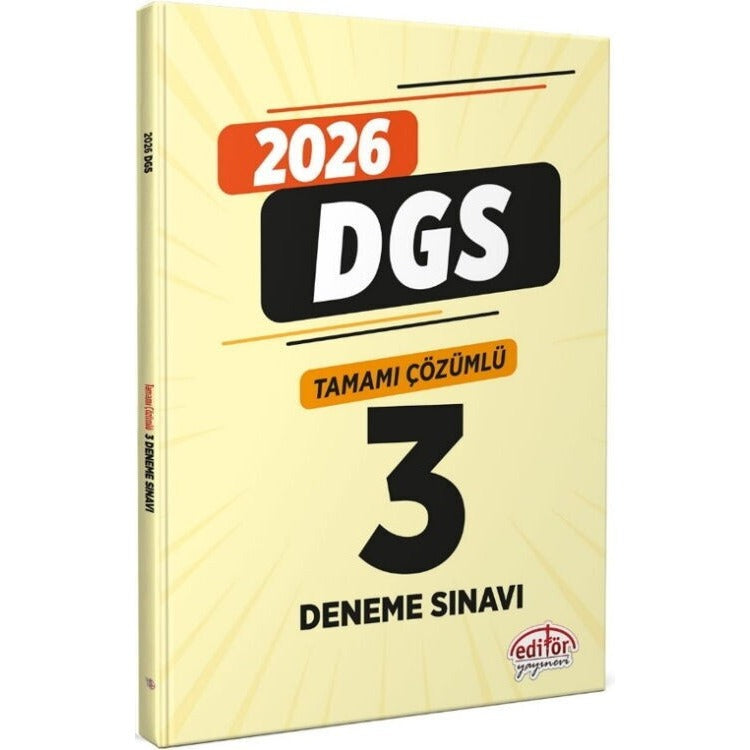 2026 DGS Tamamı Çözümlü 3 Deneme Sınavı