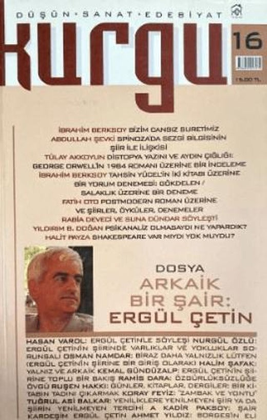 Kurgu Düşün Sanat Edebiyat Dergisi Sayı: 16 | Kurgu Kültür Merkezi (Ciltsiz)