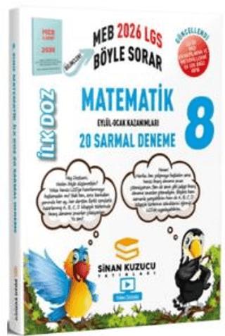 2026 8. Sınıf Matematik İlk Doz Sarmal Branş Denemeleri | Sinan Kuzucu Yayınları (Ciltsiz)  - Resim 1
